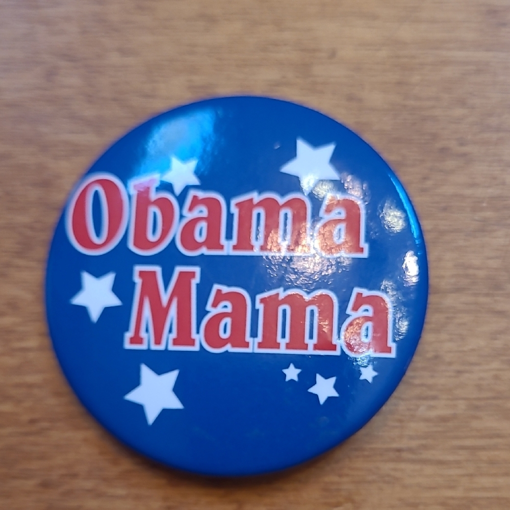 Obama Mama Blue Pin